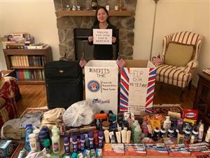 East student and fundraiser organizer shows gratitude for donations 